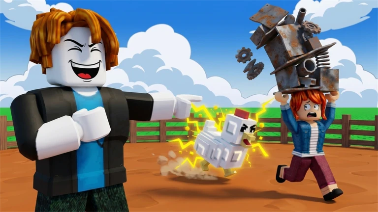 Official promotional image from Grow a Chicken Fighter