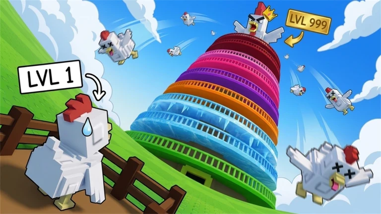 Official promotional image from Grow a Chicken Fighter