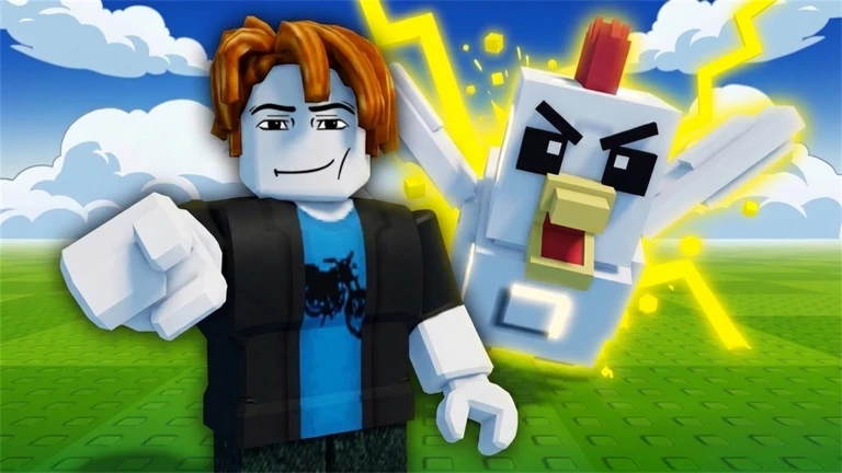 Official promotional image from Grow a Chicken Fighter